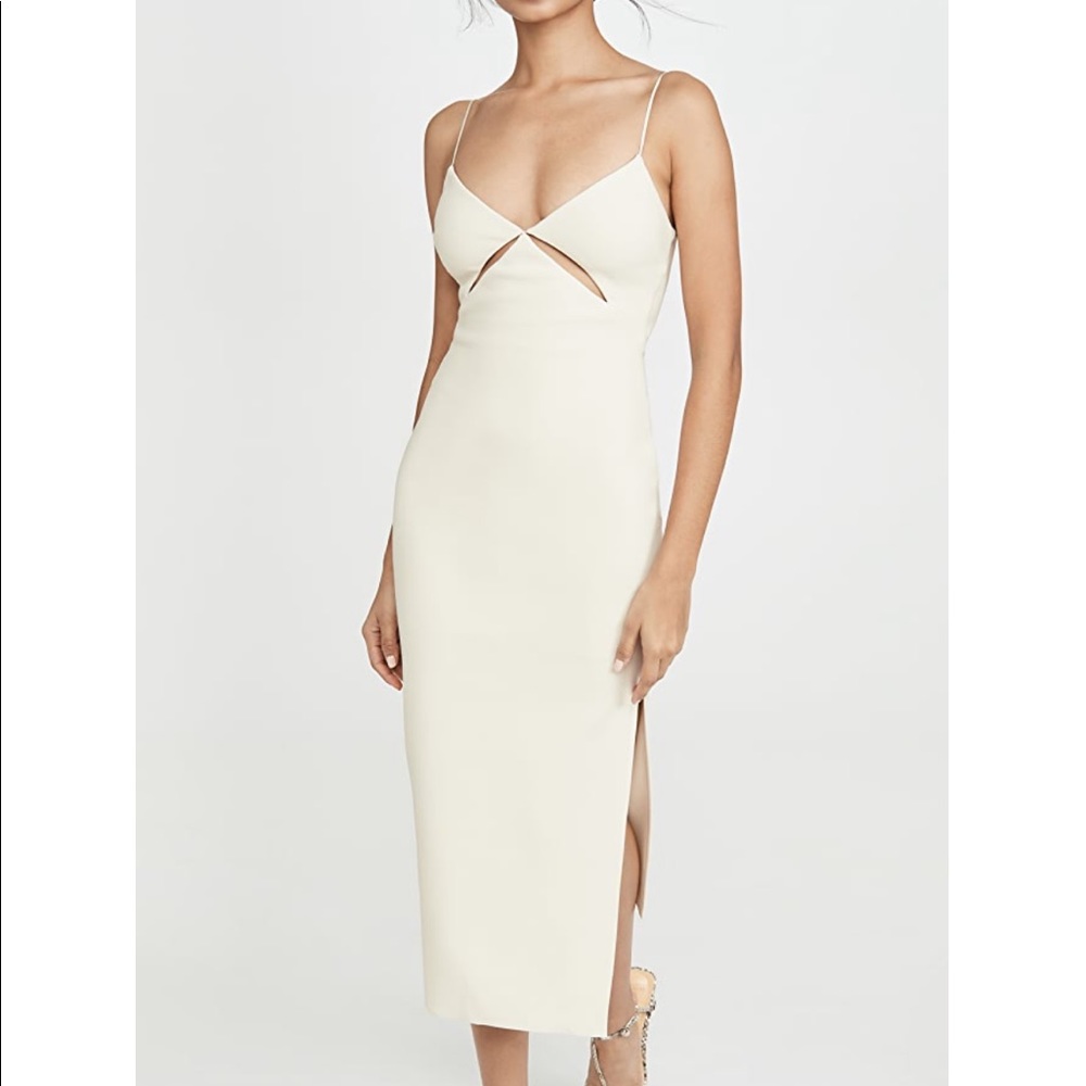 Bec and bridge ivory midi dress